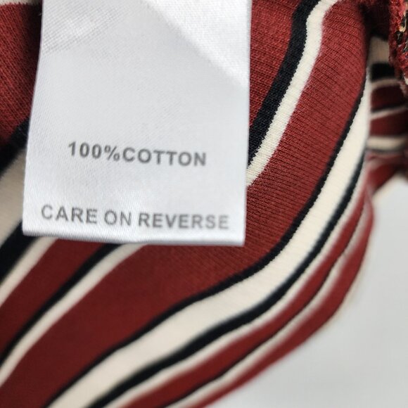 Billy Reid Sweater Womens Small Multi Striped Crewneck Side Zips - Picture 8 of 8